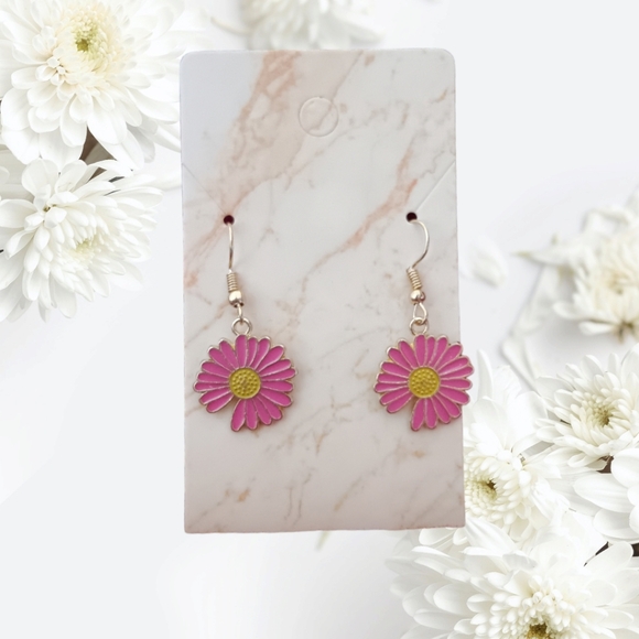 Flower Charm Earrings - Picture 13 of 15
